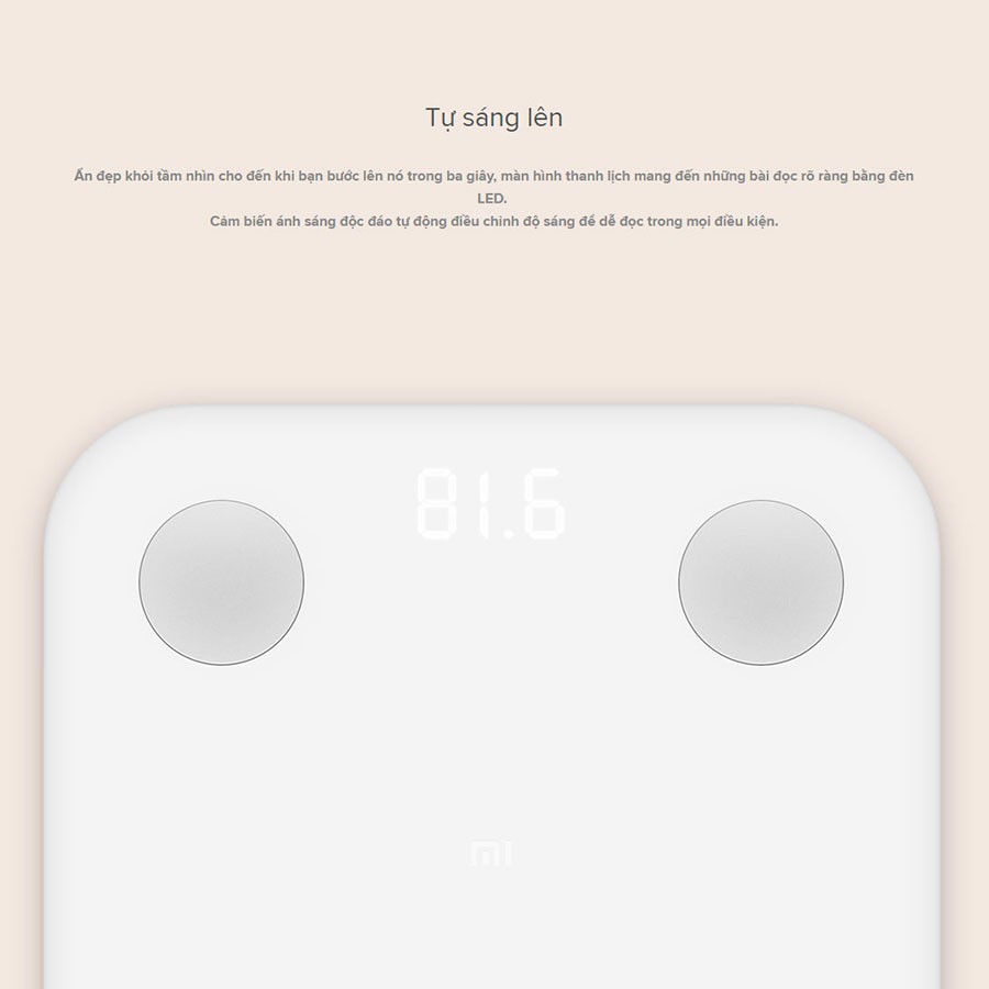 [Bản quốc tế] Cân điện tử thông minh Xiaomi Body Fat Scale 2 Universal (2019) - Bảo hành 6 tháng