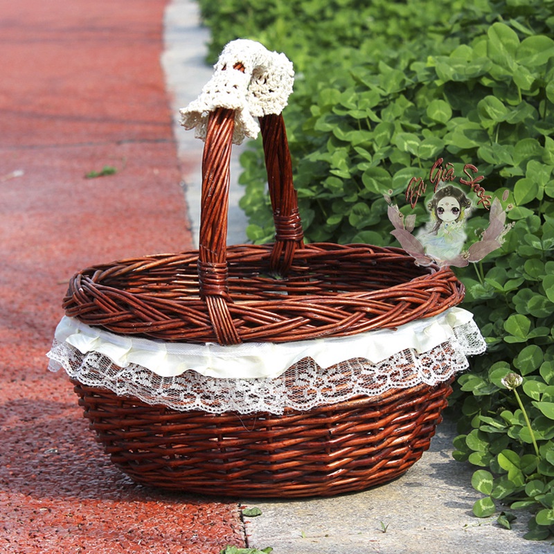 Giỏ vali đạo cụ chụp hình trang trí