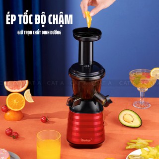 Máy ép chậm hoa quả CÁT Á, Máy Ép Trái Cây Hoa Quả Giữ 98% Lượng Nước, Ép Rau Củ Quả Chưa Tới 2 Phút