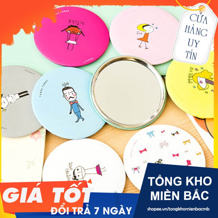 [COMBO 100 GƯƠNG] Gương mini tròn siêu tiện dụng(Hàng Mới)