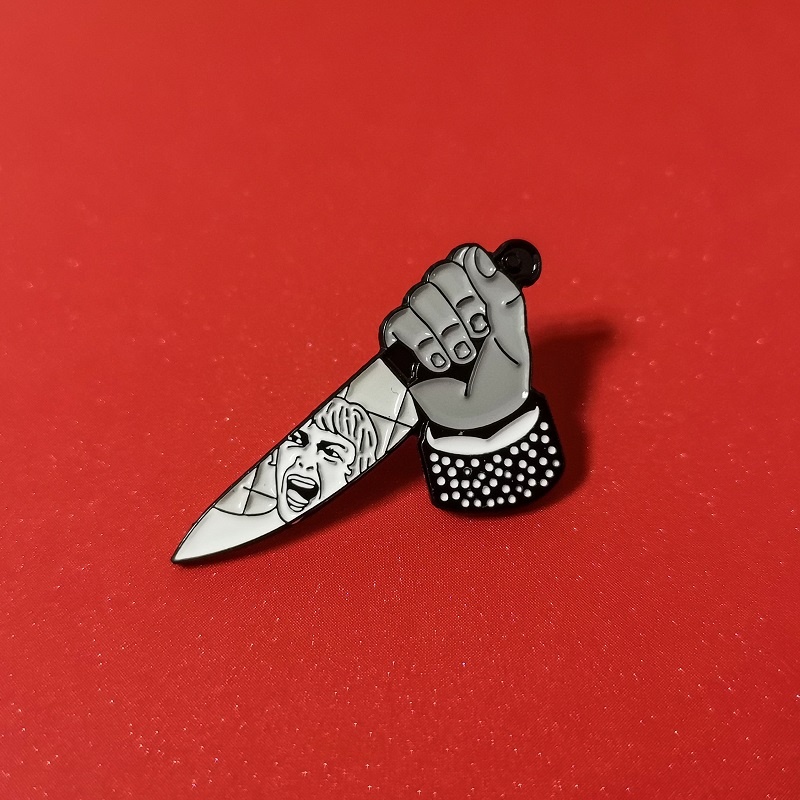 Pin cài áo chủ đề nghệ thuật kinh dị Gothic - GC492