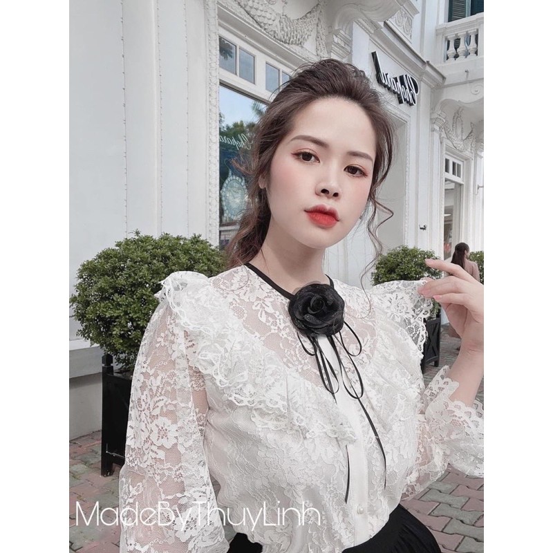 áo ren tay lỡ tag hoa | BigBuy360 - bigbuy360.vn