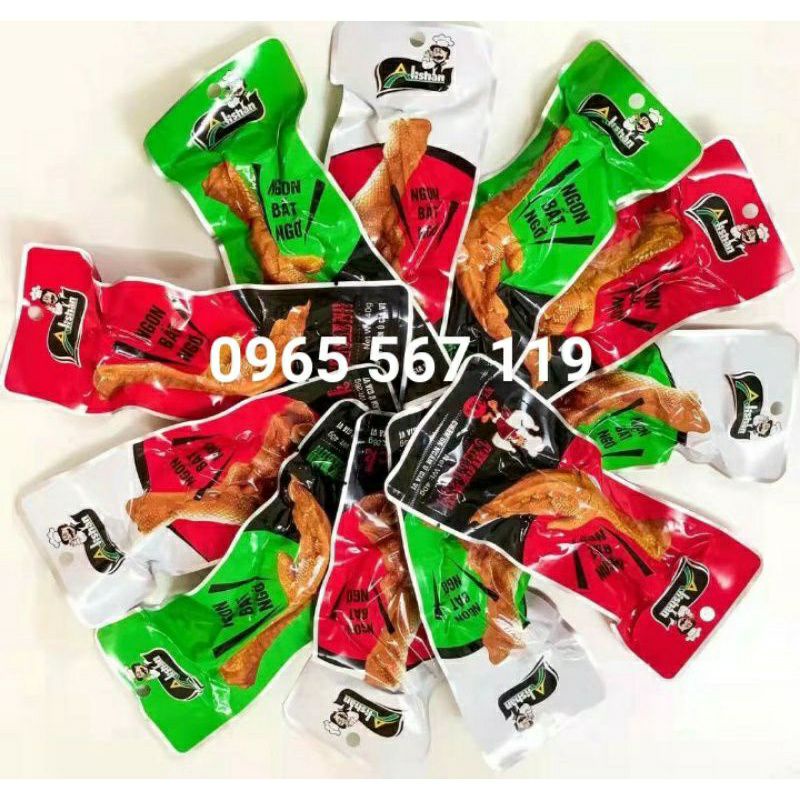 Combo 300 Chân gà cay Alishan Việt Nam ngâm ủ gia vị cực ngon ( loại to 40 gram)