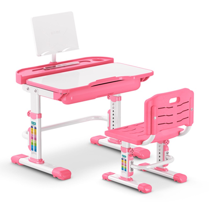Bộ Bàn Học Chống Gù Chống Cận KAMI M70P Hồng Phấn - Bàn Điều Chỉnh Độ Cao