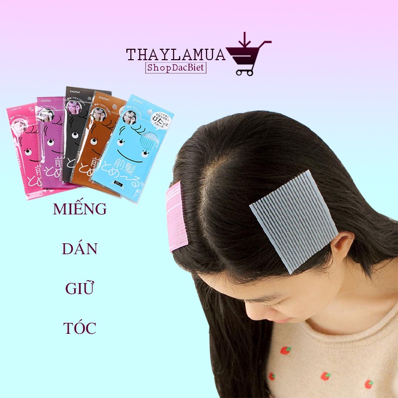 Set 2 miếng dán giữ tóc, cố định tóc mái khi trang điểm, rửa mặt (MDT02)