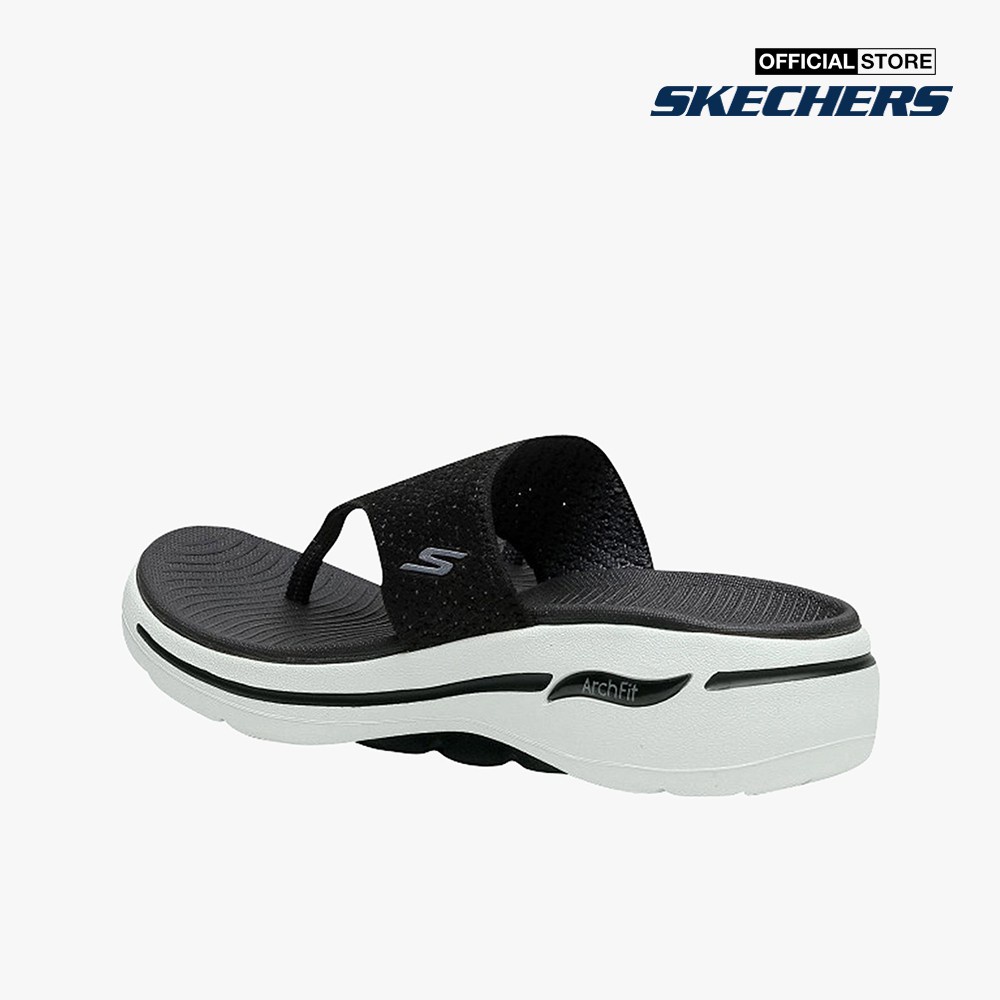 SKECHERS - Dép nữ quai kẹp Go Walk Arch Fit 140221-BKW