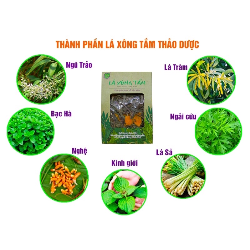 Lá xông tắm thảo dược Cung Đình