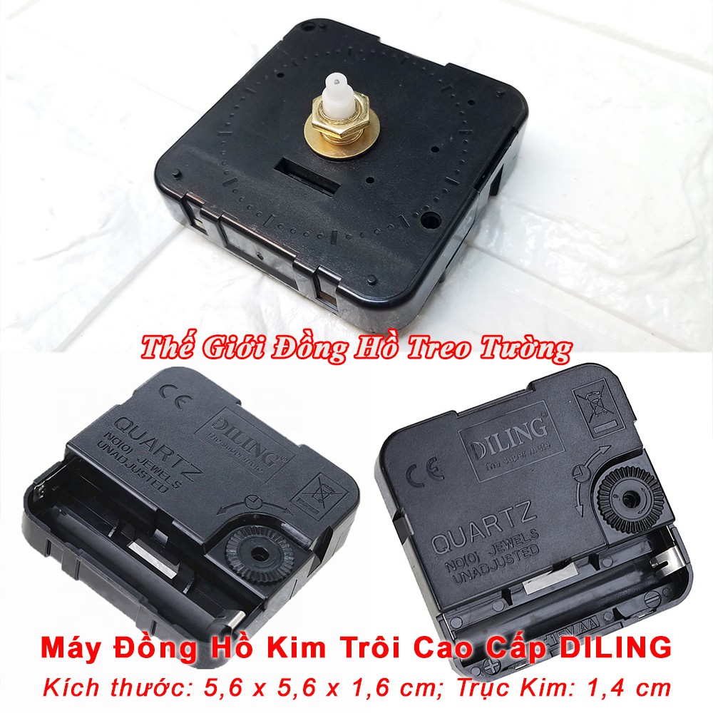 Máy Đồng Hồ Treo Tường DILING KIM TRÔI Cao cấp – Bộ KIM Tự Chọn – Bảo Hành 2 Năm – Tặng Pin Maxell