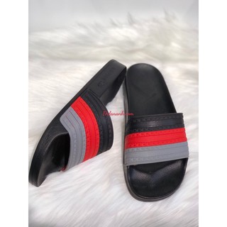 DÉP BÁNH MÌ 3 SỌC (ĐEN-ĐỎ-XÁM)