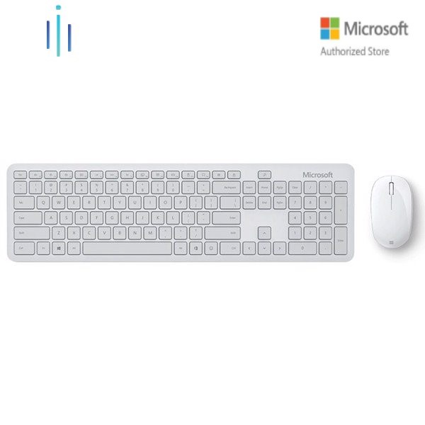 Bộ bàn phím, chuột Bluetooth Microsoft (màu xám trắng) (QHG-00047)