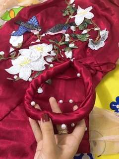 ÁO DÀI PHI LỤA 180k - hình chụp thật sp 100%