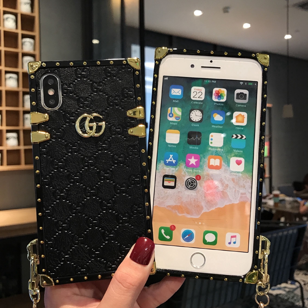 Ốp lưng iPhone của Apple 12mini 12 pro max xr xs max x xs 6 7 8plus i11pro max gucci ốp lưng điện thoại thời trang vuông | BigBuy360 - bigbuy360.vn