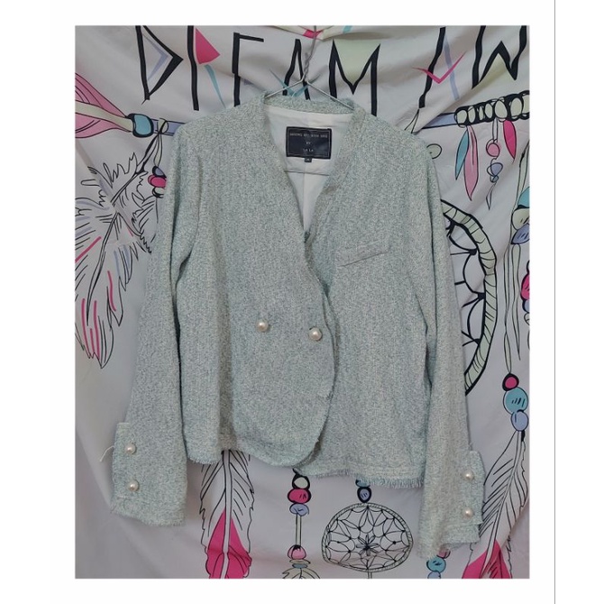 (Sale) Áo khoác dạ Tweed mỏng