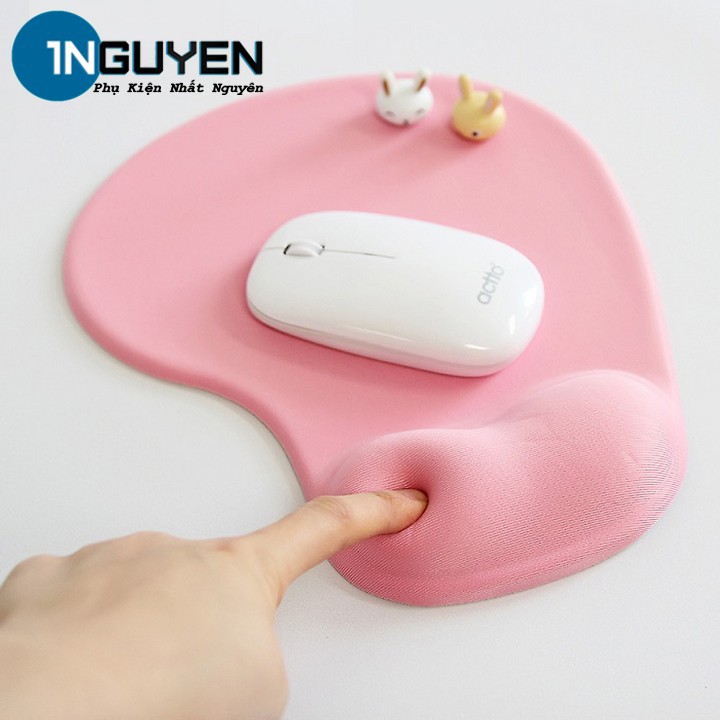 Miếng Lót Chuột Silicone Mút Đệm Êm Chống Mỏi Cổ Tay Tăng Khả Năng Di Chuyển, Chống Giật Cho Các Game Thủ