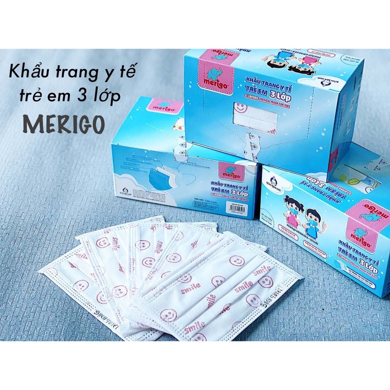 Khẩu trang 3 lớp cho trẻ em từ 6 đến 11 tuổi Bông Bạch Tuyết