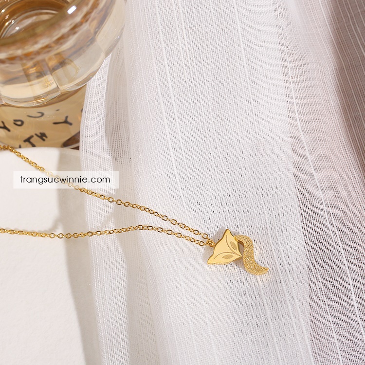 Dây chuyền nữ titan fox vàng gold
