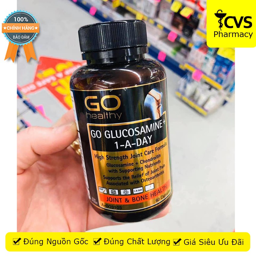 GO Glucosamine 1-A-Day - Viên uống xương khớp, chắc khỏe xương hết thoái hóa khớp - cvspharmacy