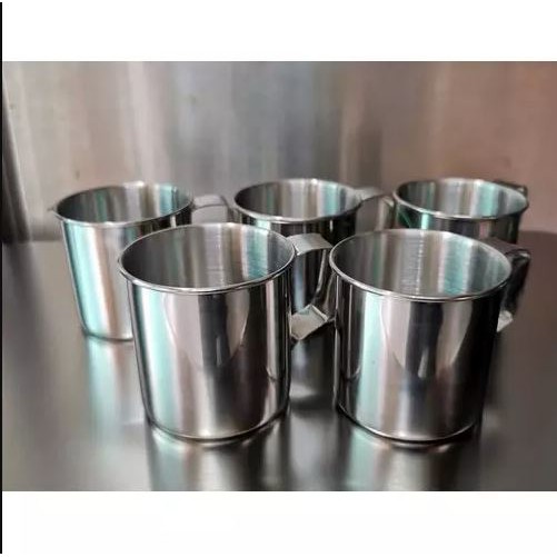 [COMBO 5 LY] Ca inox có quai uống nước , ly làm đá bằng inox cao cấp