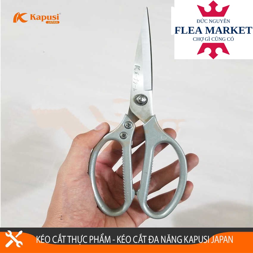 Kéo Cắt Đa Năng Kapusi Japan K-0861 9inch/210mm, Kéo Cắt Gà Nhật Bản, Hàng Cao Cấp Nội Địa Bảo Hành 6 Tháng