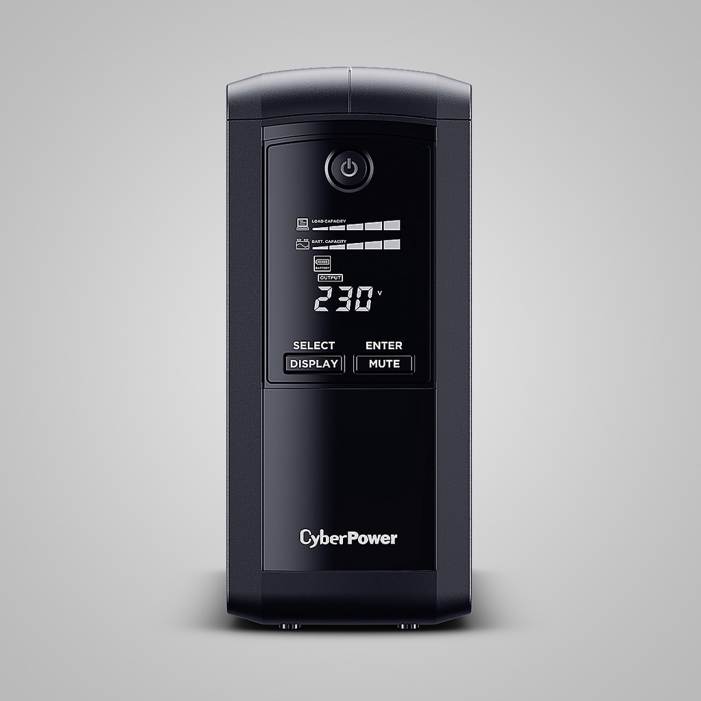 Bộ Lưu Điện UPS dòng cao cấp CyberPower VALUE Pro VP1000ELCD 1000VA/550W - Chính hãng; có điều khiển NAS,PC