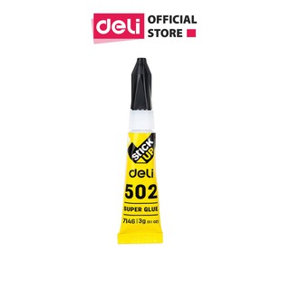 Keo dán 502 - keo dán siêu dính deli 7146 - combo 8 lọ 3g