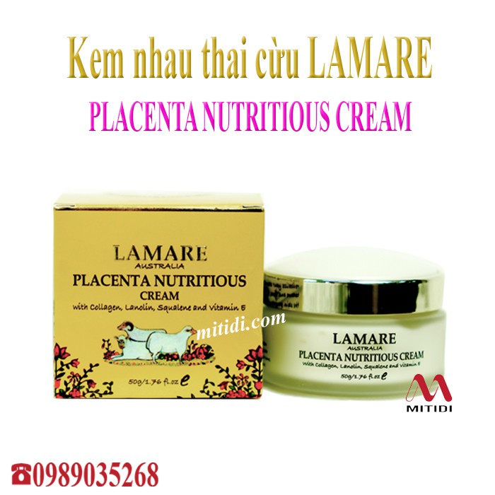 Kem nhau thai cừu Lamare Placenta Nutritious Cream