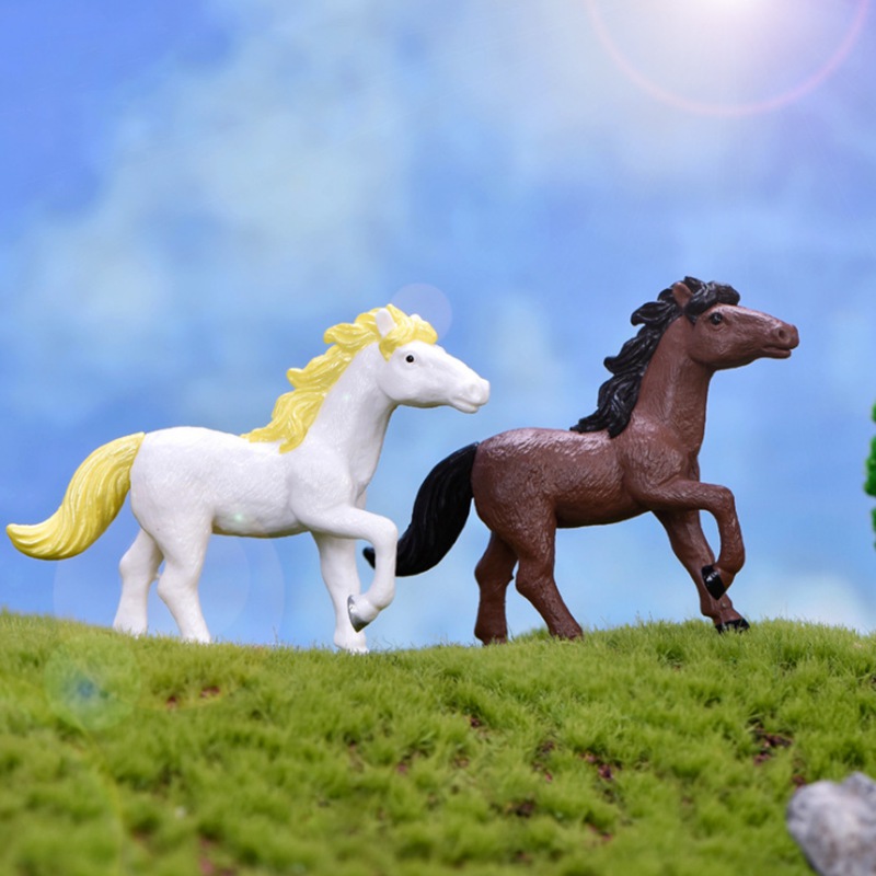 1 Đồ trang trí Ngựa Thu Nhỏ Trang Trí Sân Vườn