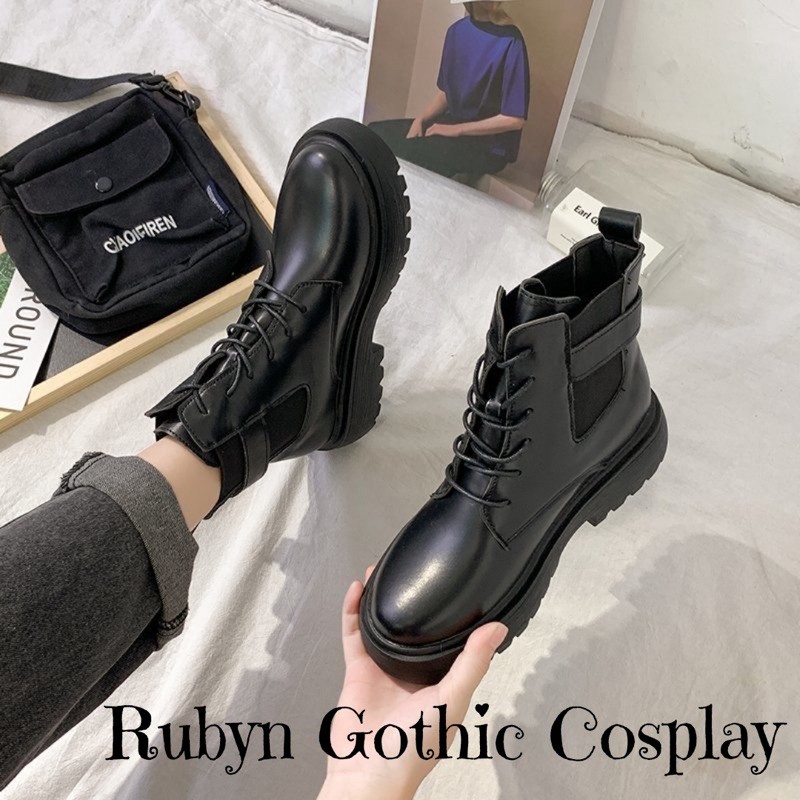 [Video+Ảnh Thật] [ Size 1.5 ]🔥Giày Boots Chiến Binh Mẫu mới 2021 ( BÓNG và NHÁM ) Size 35 - 40