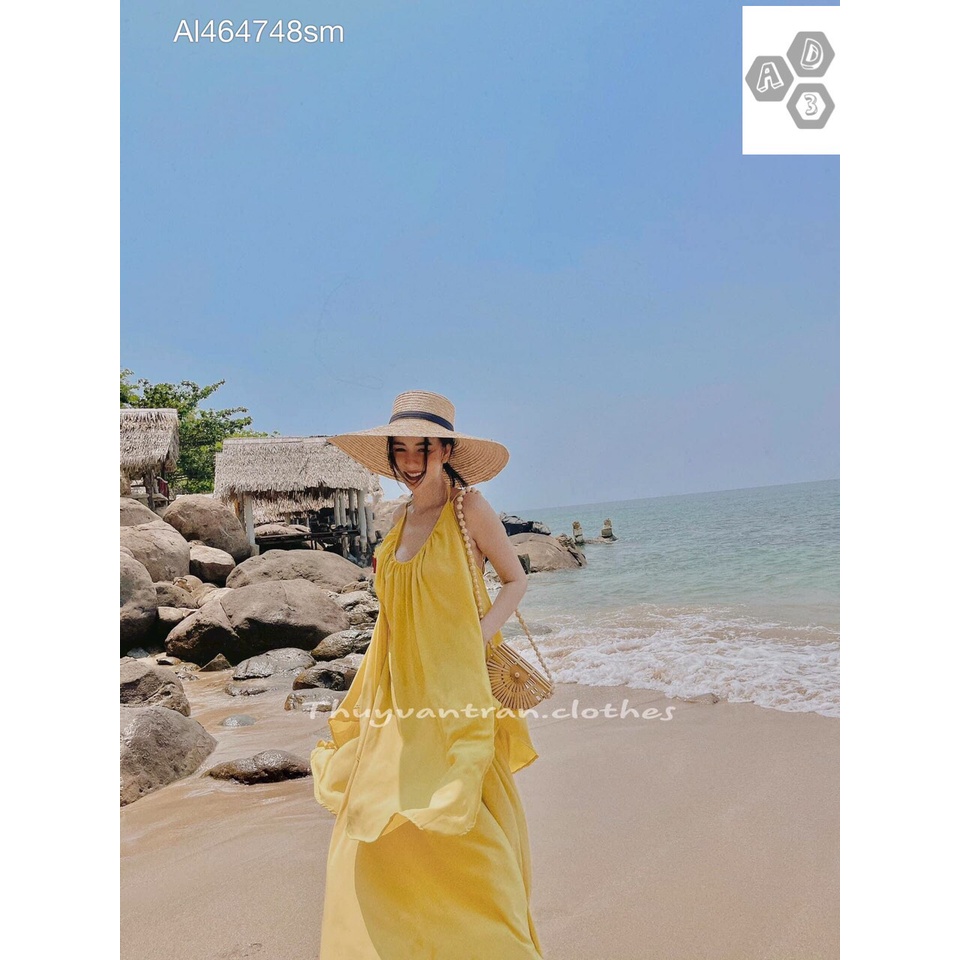 [Mã FAMARAL1 giảm 10K đơn 50K] [FREESIZE] Đầm Maxi Yếm 2 Tầng | BigBuy360 - bigbuy360.vn