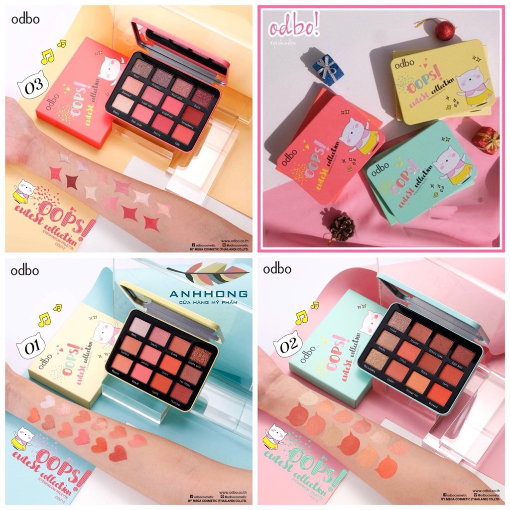 Phấn Mắt 12 Ô Odbo Oops Cutest Collection OD212