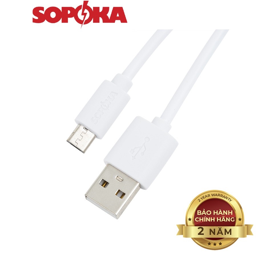 Cáp sạc SOPOKA DQ01 chân Micro USB chính hãng dây 1M