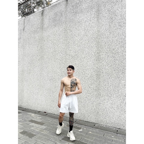 Quần Short ver 2 trắng Nam Nữ LOLITA UNISEX Cá Tính  Ảnh Thật Shop Tự Chụp Video Tự Quay
