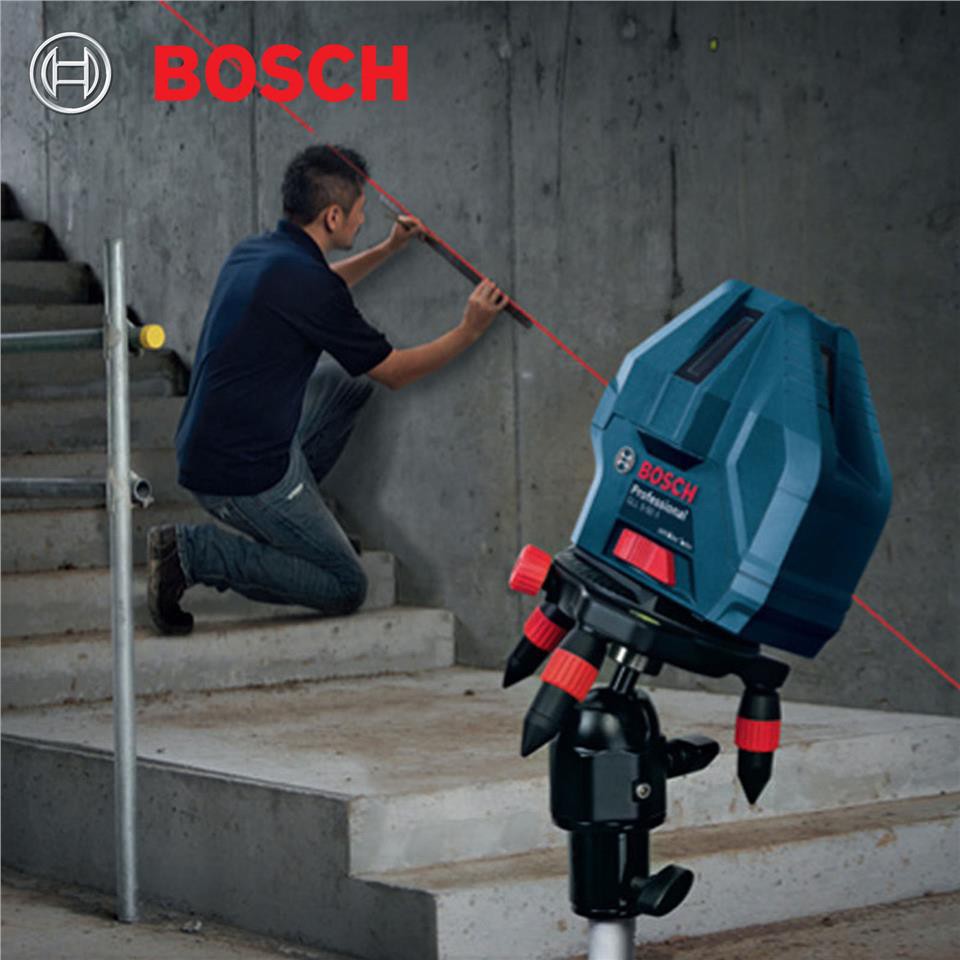 Máy cân mực lazer Bosch GLL 3-15 X Tia đỏ, 2 tia