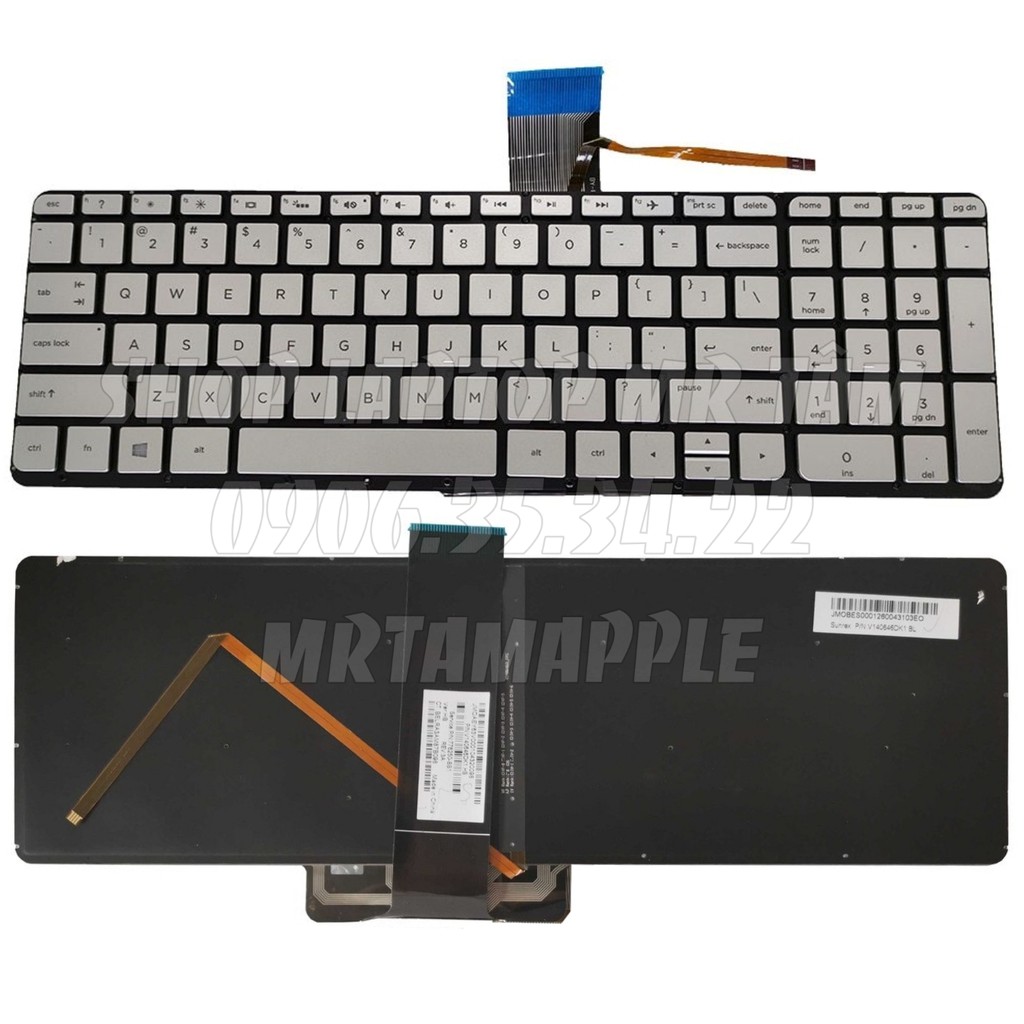 (KEYBOARD) BÀN PHÍM LAPTOP HP ENVY 15-U000 dùng cho Envy X360, 15-u000, 15t-u100