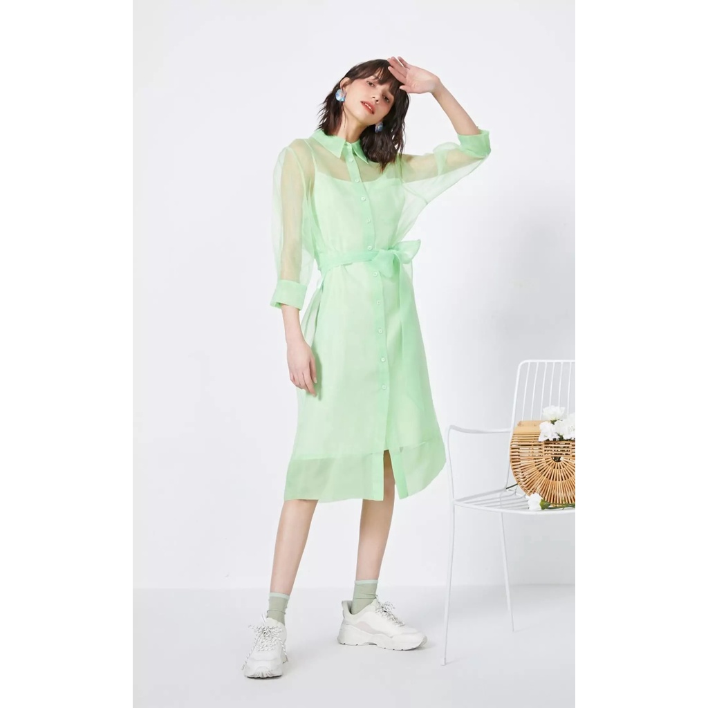 Vero Moda Đầm Hai Mảnh Hai Dây Lưới Mỏng Cho Nữ 32027C552