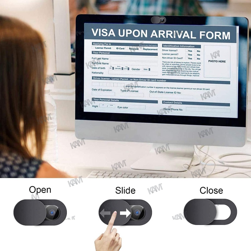 Kam Universal Máy tính Điện thoại Máy ảnh Ống kính Bảo vệ Bảo vệ Bảo vệ Webcam Nắp máy ảnh Ống kính Trượt