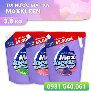 MAXKLEEN_ NƯỚC GIẶT XẢ 2IN1 TÚI 3KG8 TIỆN DỤNG.