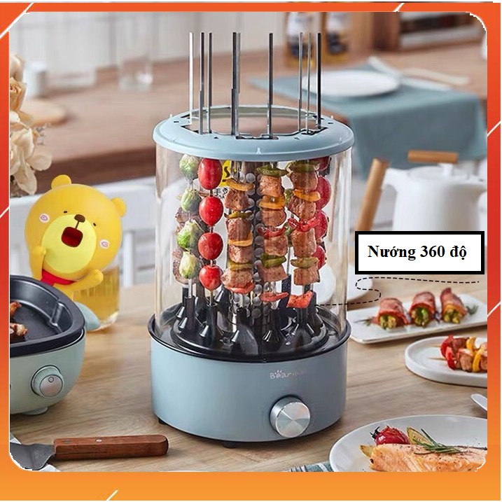 MÁY NƯỚNG THỊT XIÊN KHÔNG KHÓI GIA ĐÌNH BEAR®️CHÍNH HÃNG GIÁ TỐT