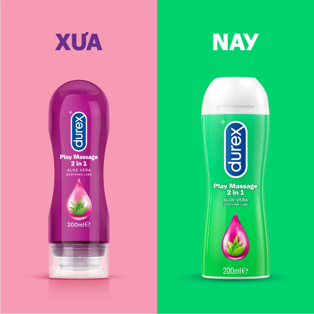 Gel Bôi Trơn Durex Play Massage 2 in 1, gel bôi trơn tình dục tăng khoái cảm khi quan hệ