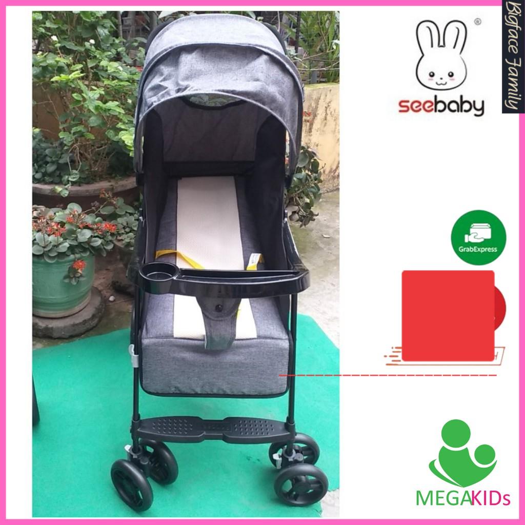 Xe đẩy gấp gọn nhiều tư thế Seebaby QQ3 - lưng nằm bằng lưới - Phiên bản cải tiến đổi tên Q6 BẢO HÀNH 1 N