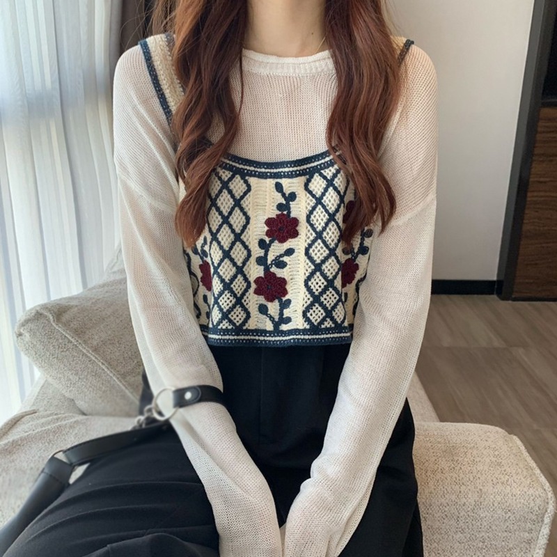 Áo Croptop Dệt Kim Sát Nách Thiết Kế Đơn Giản Hợp Thời Trang