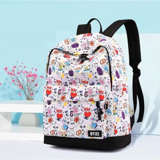 Ba lô BTS BT21 trắng