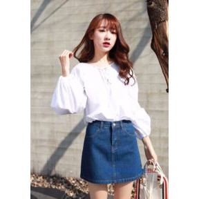 Chân váy jean đẹp dáng basic dễ phối đồ siêu hot | BigBuy360 - bigbuy360.vn