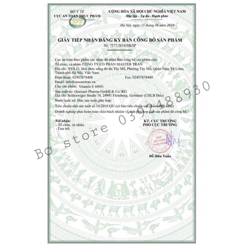 Viên uống Doppelherz Aktiv Vitamin E 600N, 40v