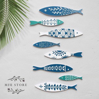 Bảng gỗ set cá decor bảng gỗ trang trí phòng siêu yêu