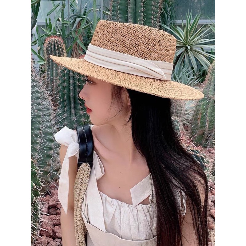 Mũ cói thời trang nữ phong cách hàn siêu xinh