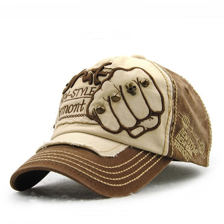 NÓN KẾT RÁCH ÔNG ĐỊA TAY ĐẤM CÁ TÍNH, MŨ LƯỠI TRAI JEANS JAMONT