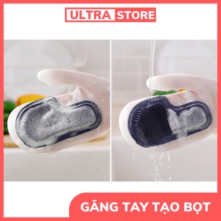 Găng tay rửa chén bát silicon vệ sinh nhà cửa đa năng cao su dẻo dai hàng cao cấp