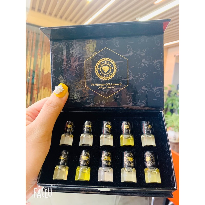 Giá sỉ - Set 10 chai Tinh Dầu Dubai 10 mùi - chuẩn