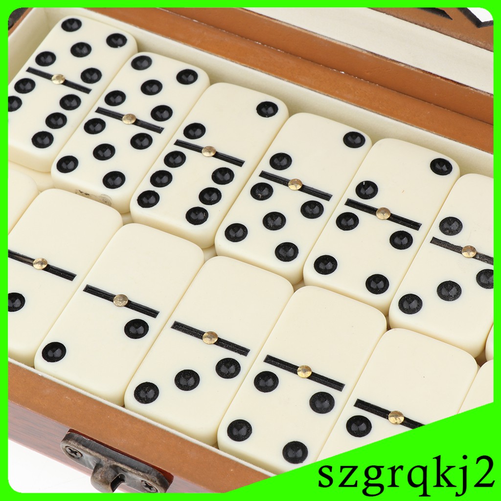 Hộp Gỗ Gồm 28 Quân Bài Domino Kèm Hộp Gỗ